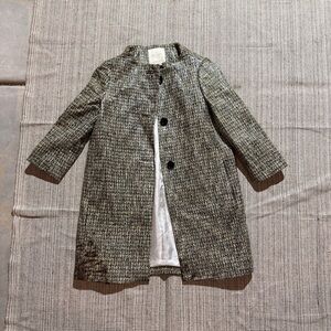 KATE SPADE Women's Erika Coated Tweed Collarless Jacket Size 6